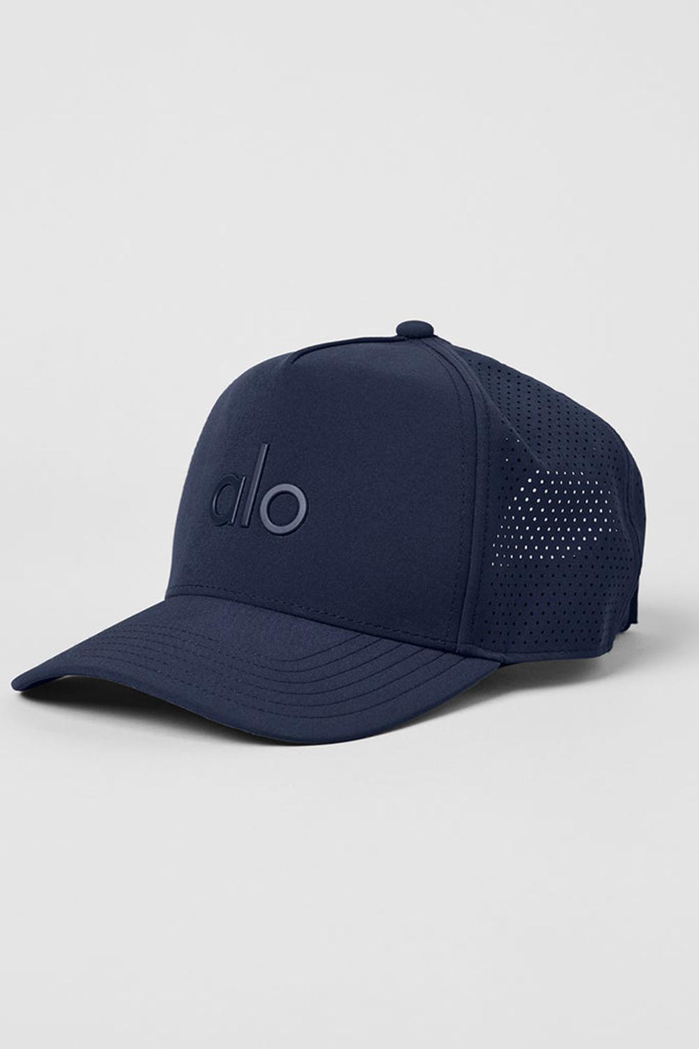 Navy Men Alo Yoga Performance District Trucker Hat | Australia  67950-PUVW