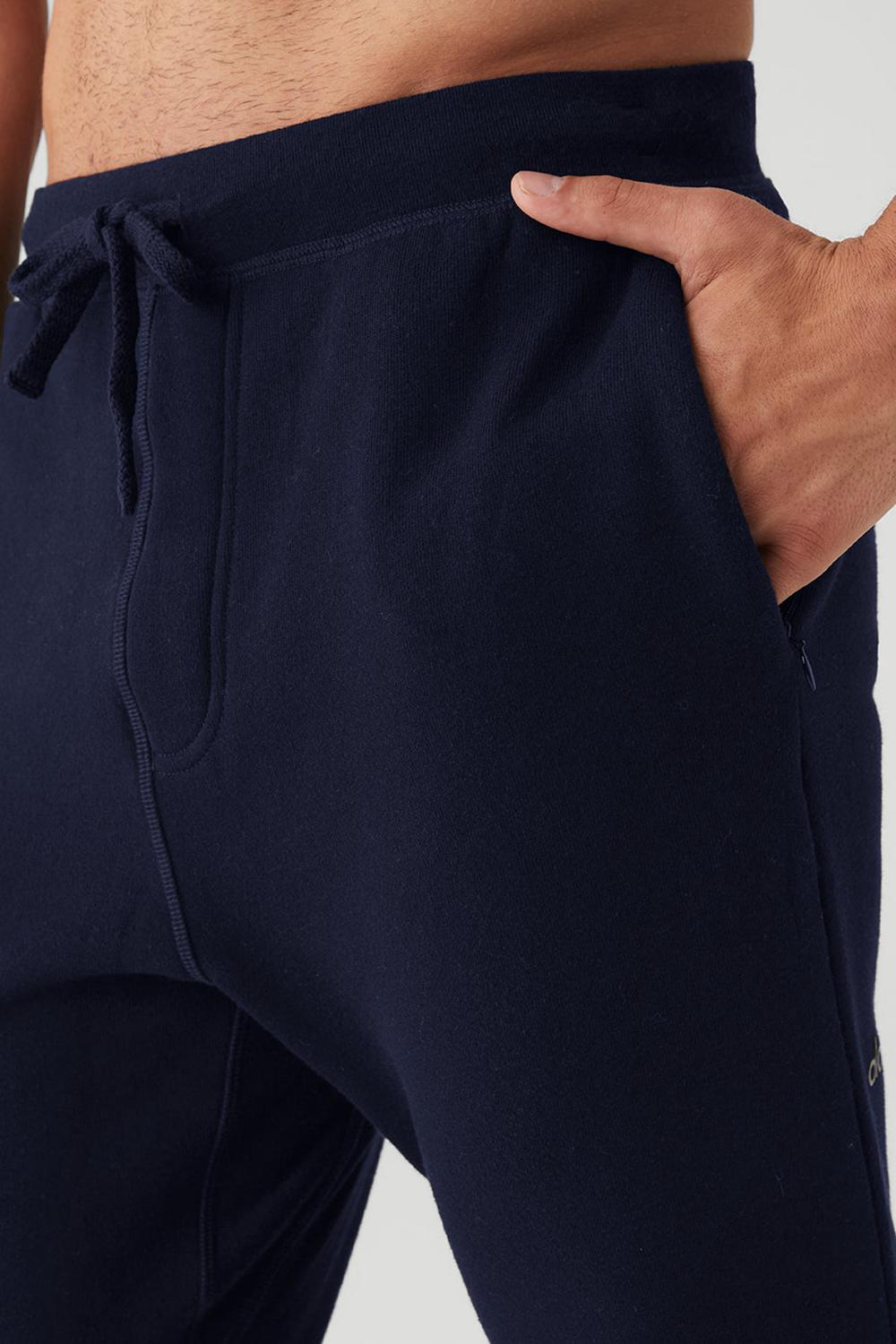 Navy Men Alo Yoga The Triumph Sweatpant | Australia  31067-TIDF