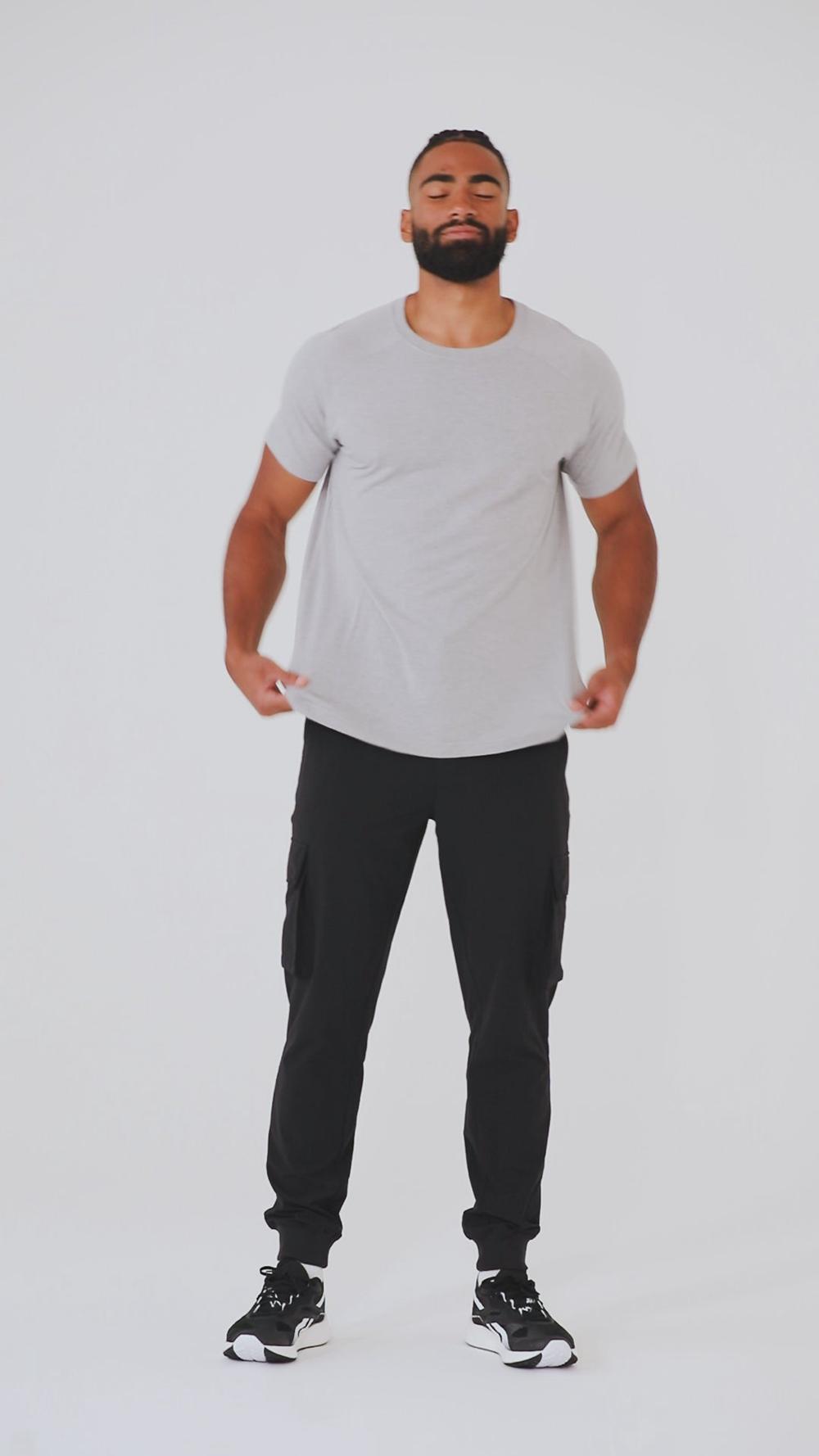 Navy Men Alo Yoga Triumph Raglan Tee | Australia  35402-RHBX