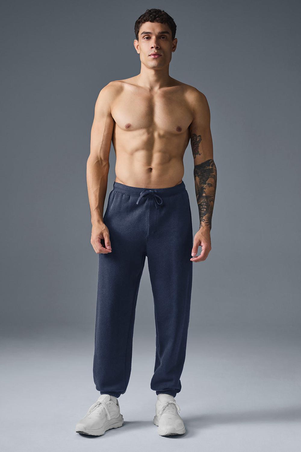 Navy Men Alo Yoga Triumph Restore Sweatpant | Australia  12364-VKMT
