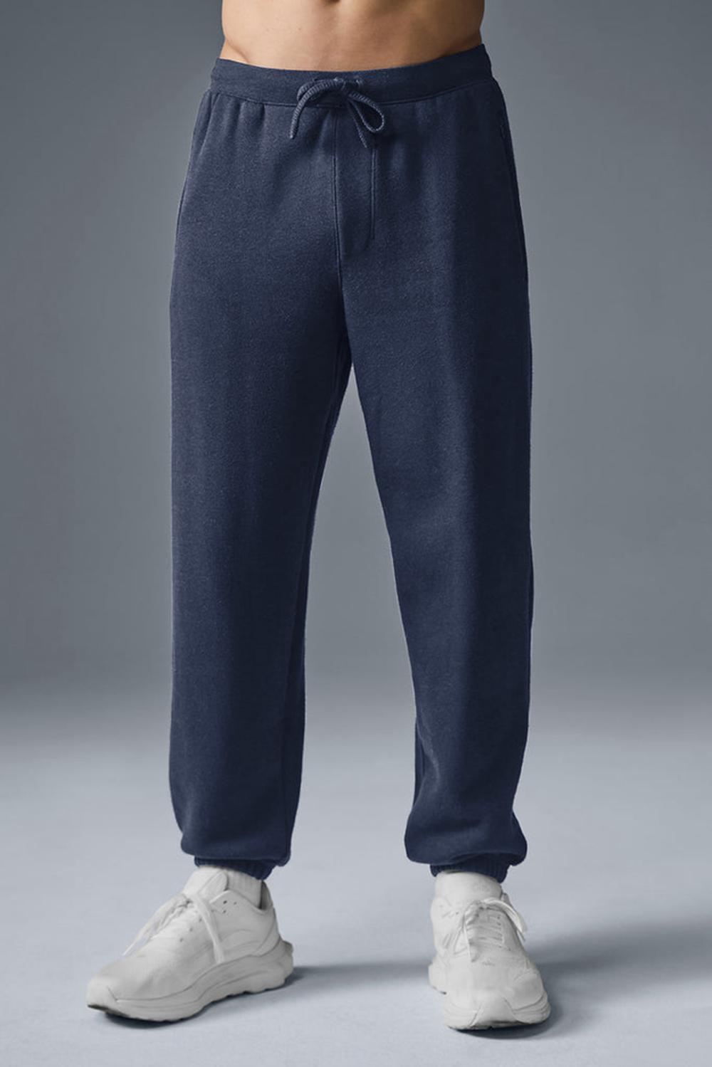 Navy Men Alo Yoga Triumph Restore Sweatpant | Australia  12364-VKMT