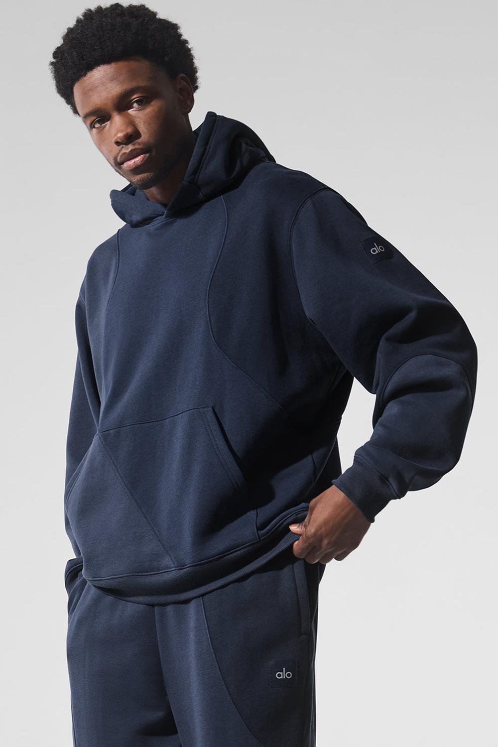 Navy Tonal Men Alo Yoga Make Waves Hoodie | Australia  30928-CKFA