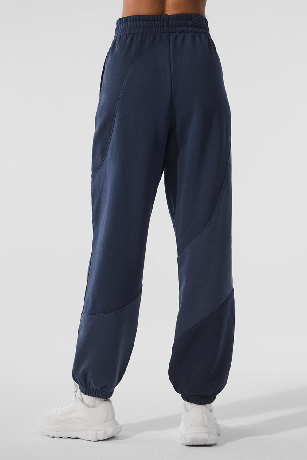 Navy Tonal Women Alo Yoga Make Waves Sweatpant | Australia  90354-LBRG