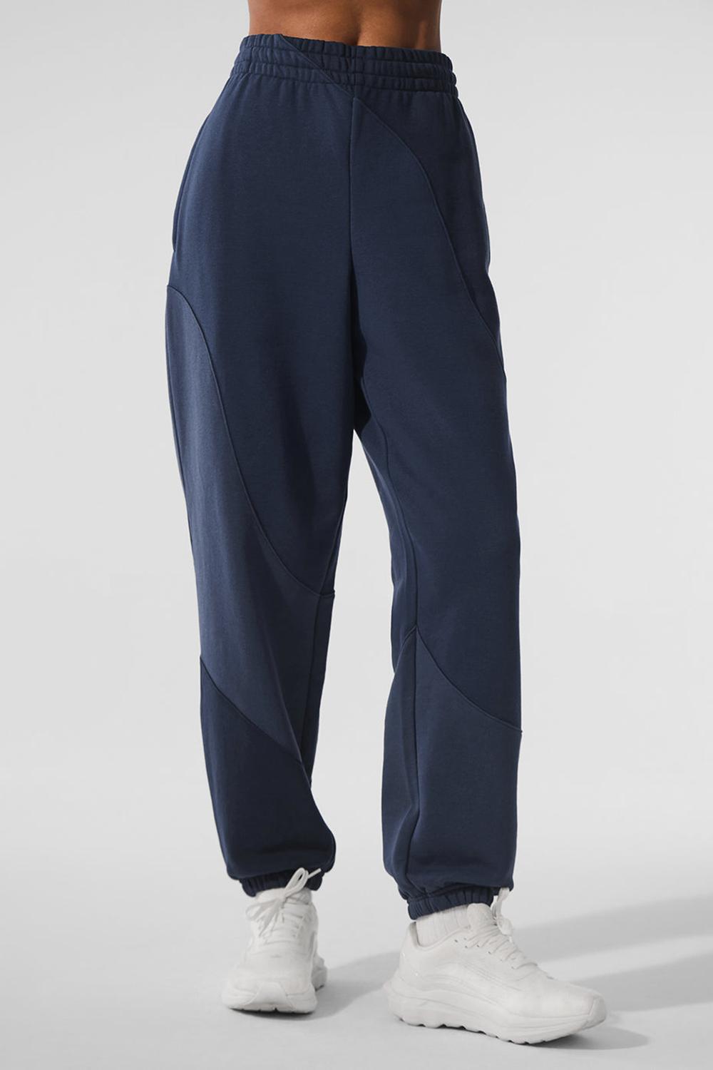 Navy Tonal Women Alo Yoga Make Waves Sweatpant | Australia  90354-LBRG