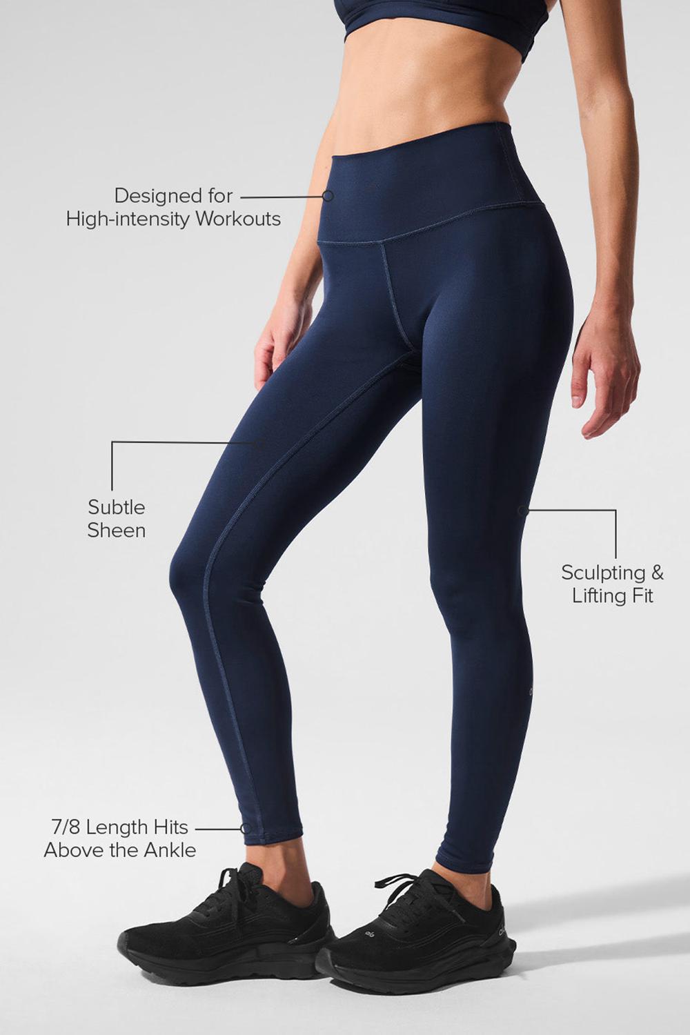 Navy Women Alo Yoga 7/8 High-Waist Airlift Legging | Australia  82405-HPLZ