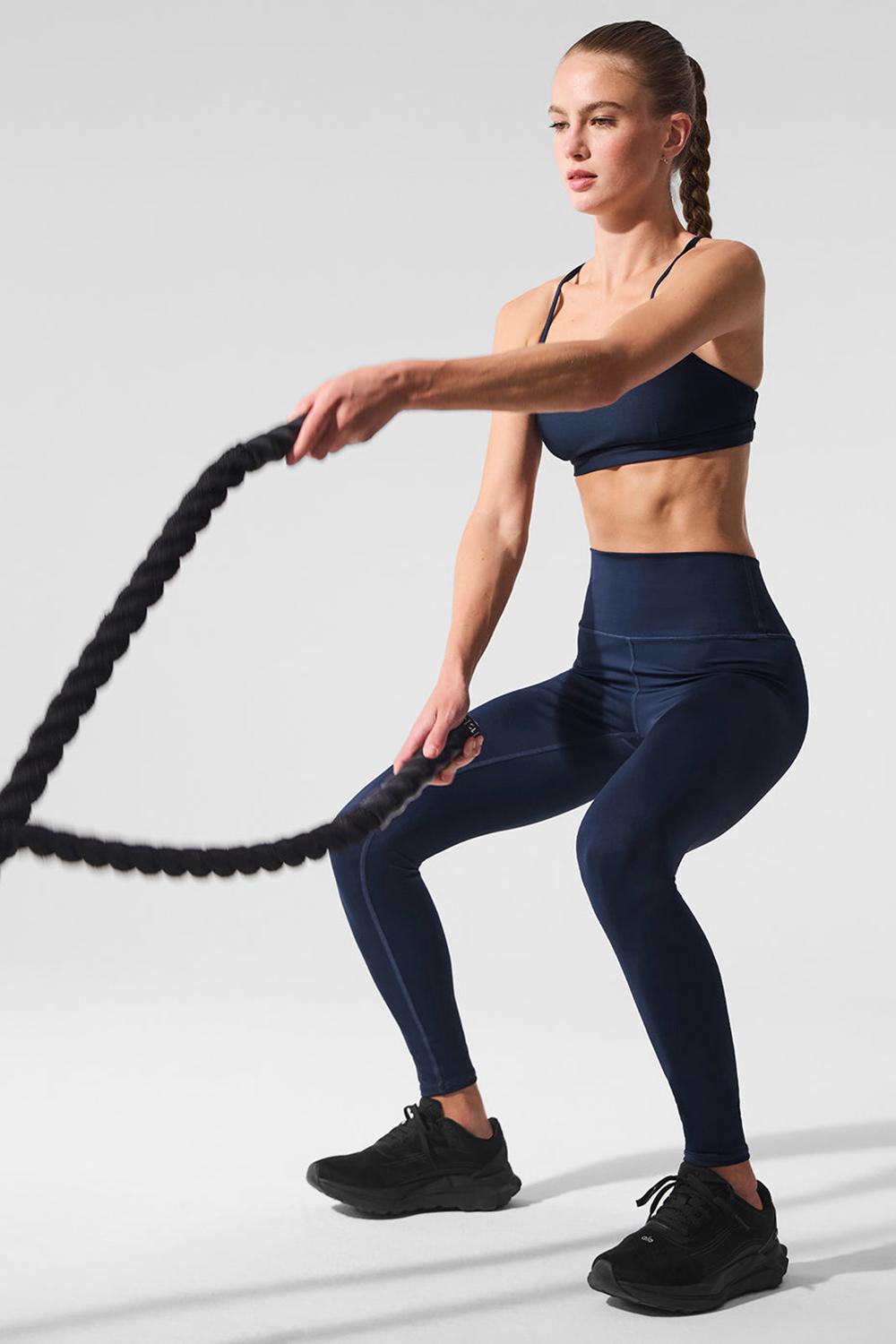 Navy Women Alo Yoga 7/8 High-Waist Airlift Legging | Australia  82405-HPLZ