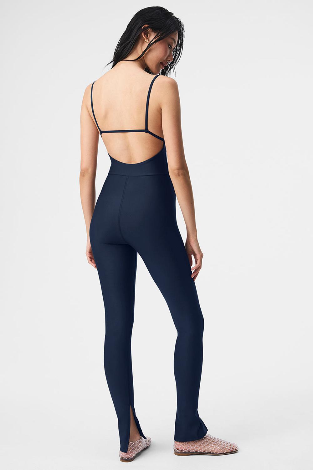 Navy Women Alo Yoga Airlift Disco Daze Onesie | Australia  50836-LUPK