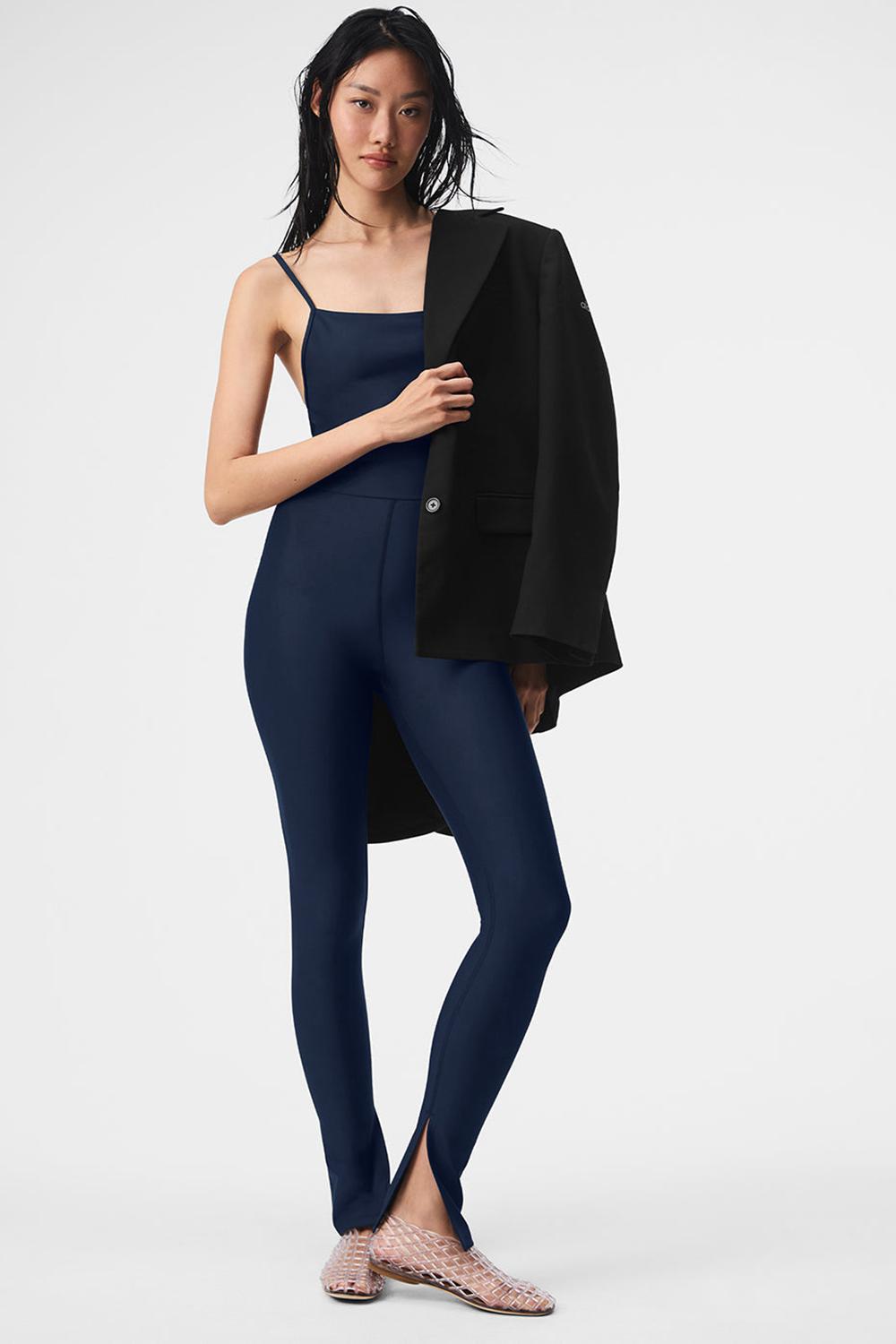 Navy Women Alo Yoga Airlift Disco Daze Onesie | Australia  50836-LUPK