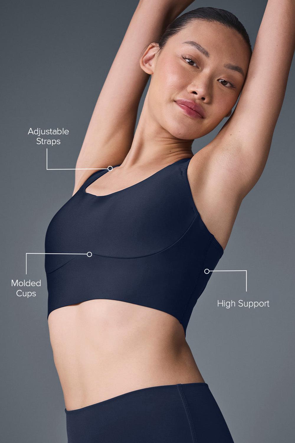 Navy Women Alo Yoga Airlift Empower Bra | Australia  75962-MGTK