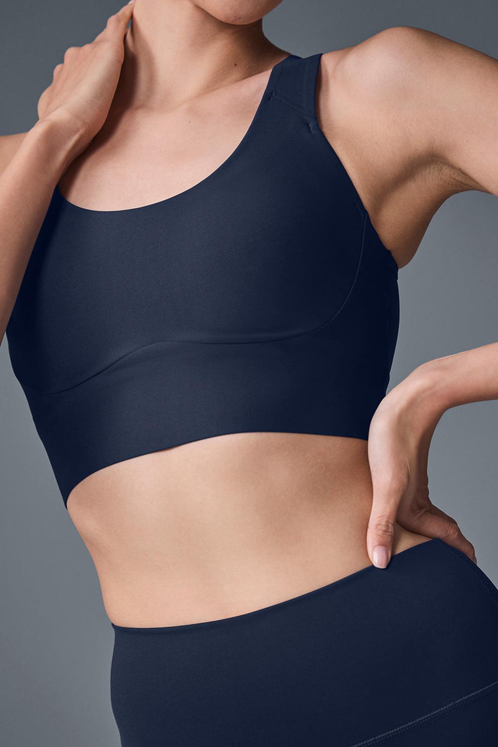 Navy Women Alo Yoga Airlift Empower Bra | Australia  75962-MGTK