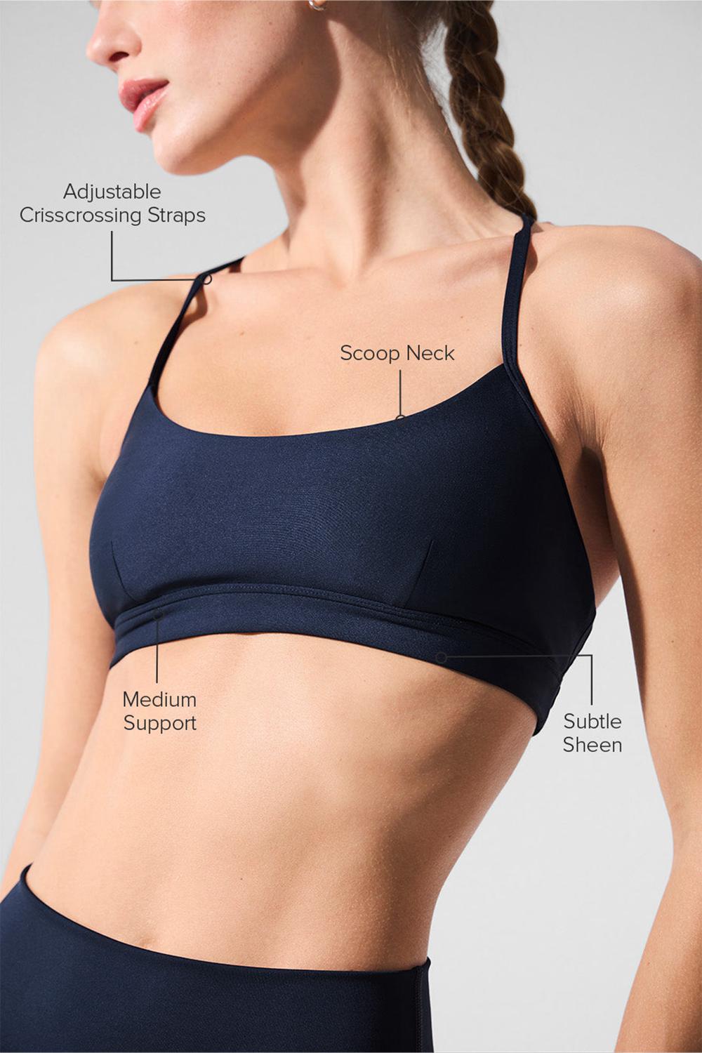 Navy Women Alo Yoga Airlift Intrigue Bra | Australia  05461-VXGH