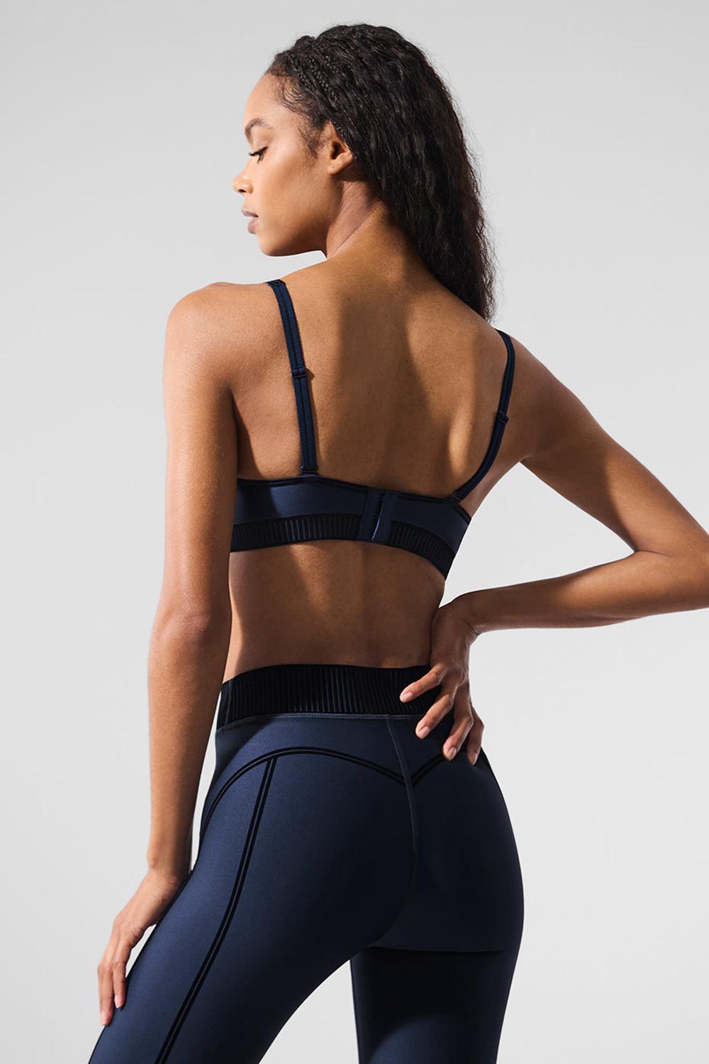 Navy Women Alo Yoga Airlift Line Up Bra | Australia  20379-OJYN