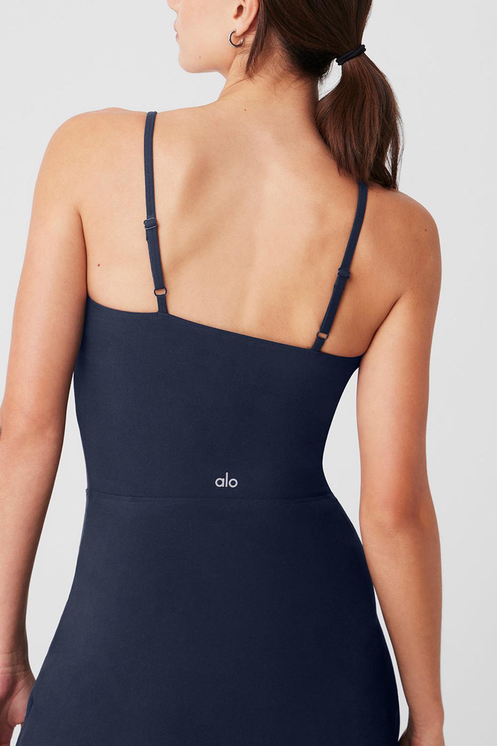 Navy Women Alo Yoga Alosoft Courtside Tennis Dress | Australia  60478-ZRVP