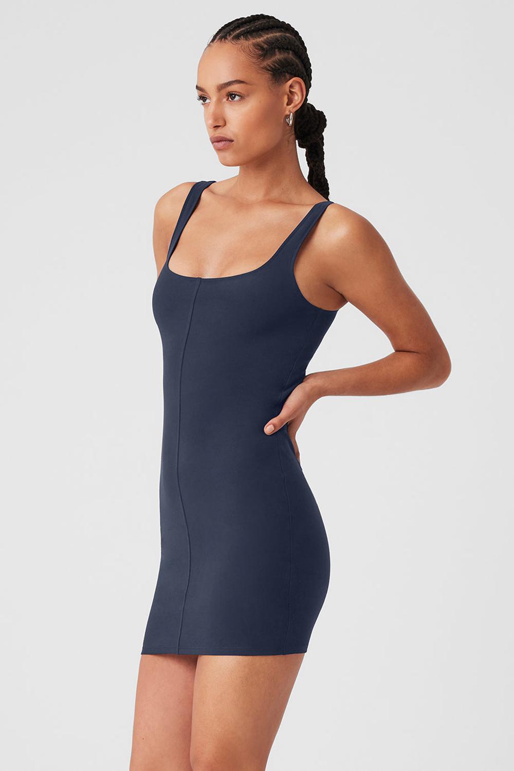 Navy Women Alo Yoga Alosoft Head Start Dress | Australia  16589-VRNI