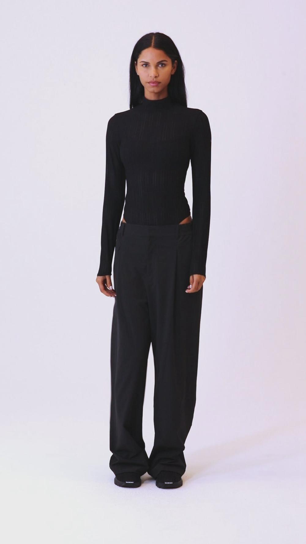 Navy Women Alo Yoga Euphoria Long Sleeve Bodysuit | Australia  14803-AUGB