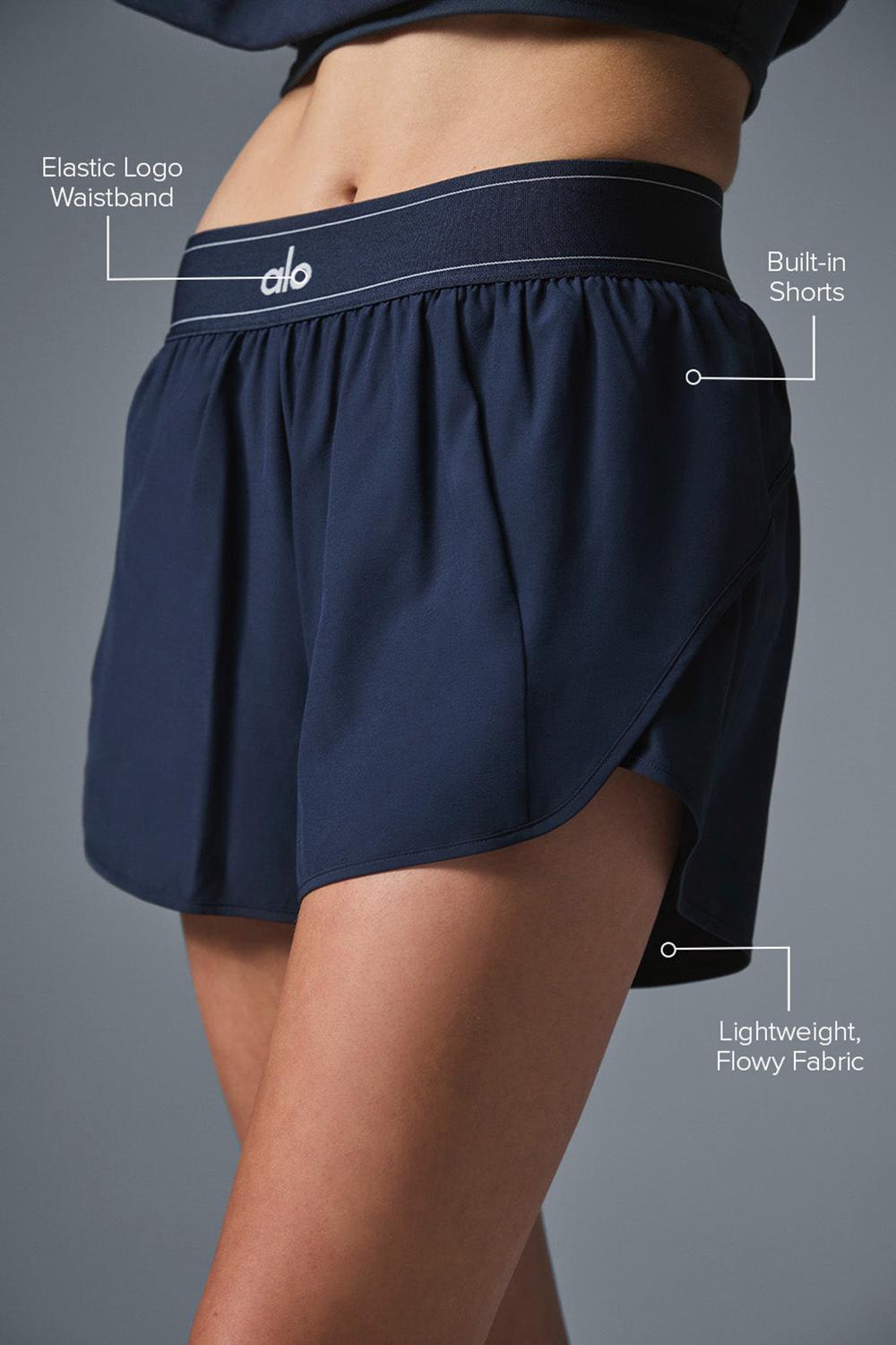Navy Women Alo Yoga Match Point Short | Australia  23760-KWHP