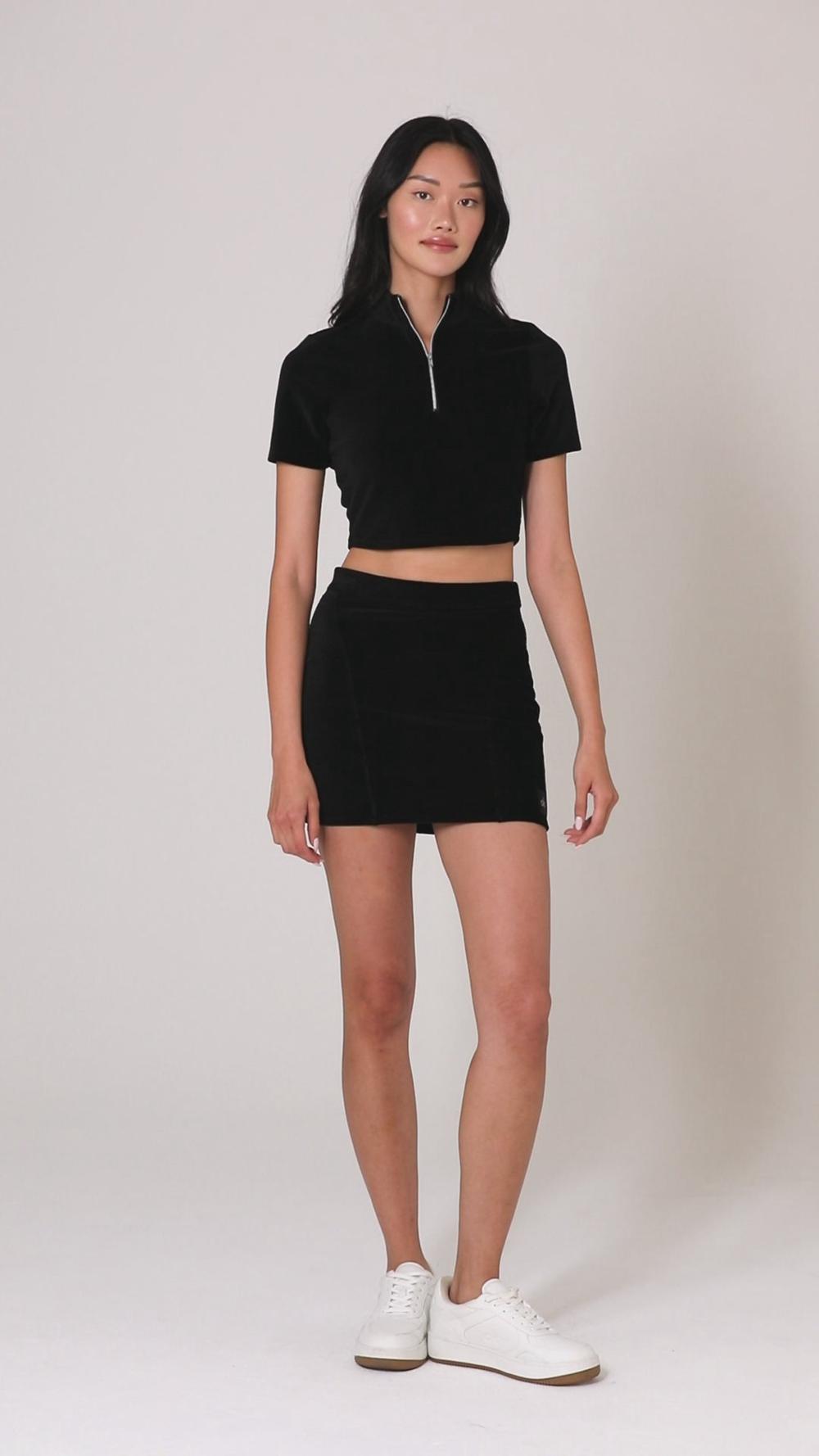 Navy Women Alo Yoga Micro Corduroy Winter Break Mini Skirt | Australia  60891-KYRZ