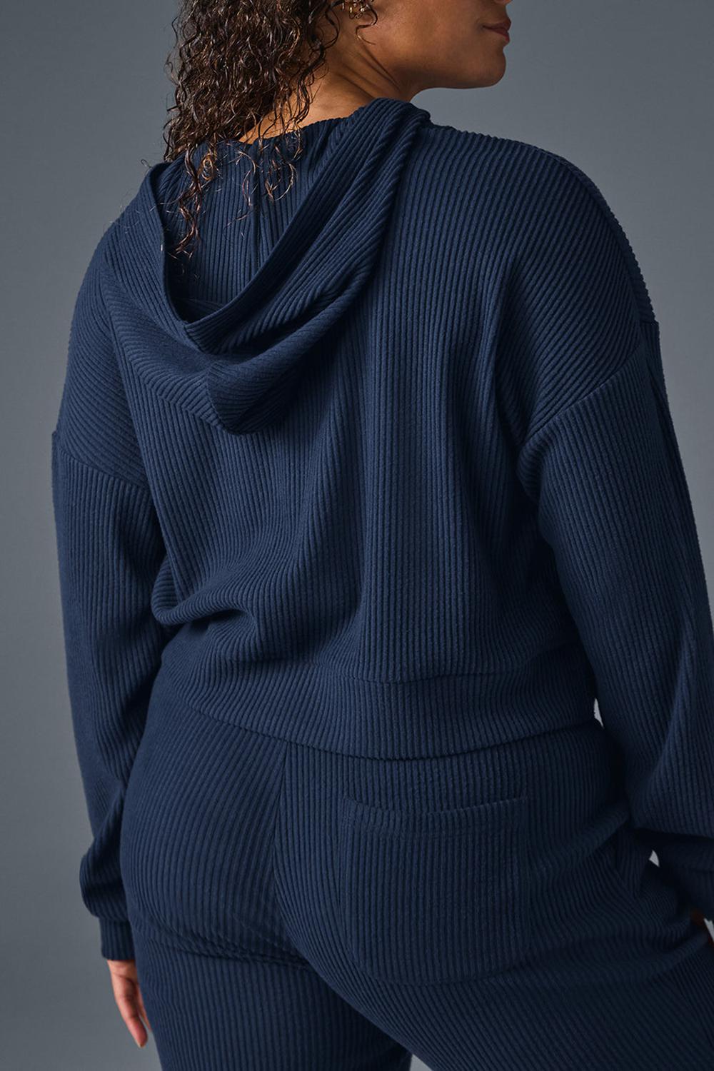 Navy Women Alo Yoga Muse Hoodie | Australia  84056-JBKZ