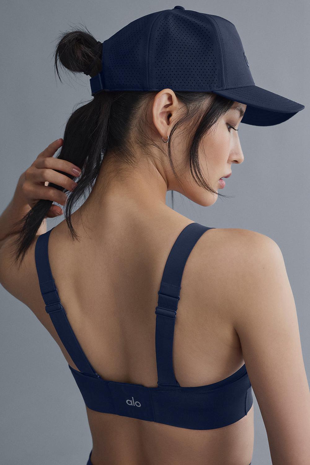Navy Women Alo Yoga Performance District Trucker Hat | Australia  12603-OVJX