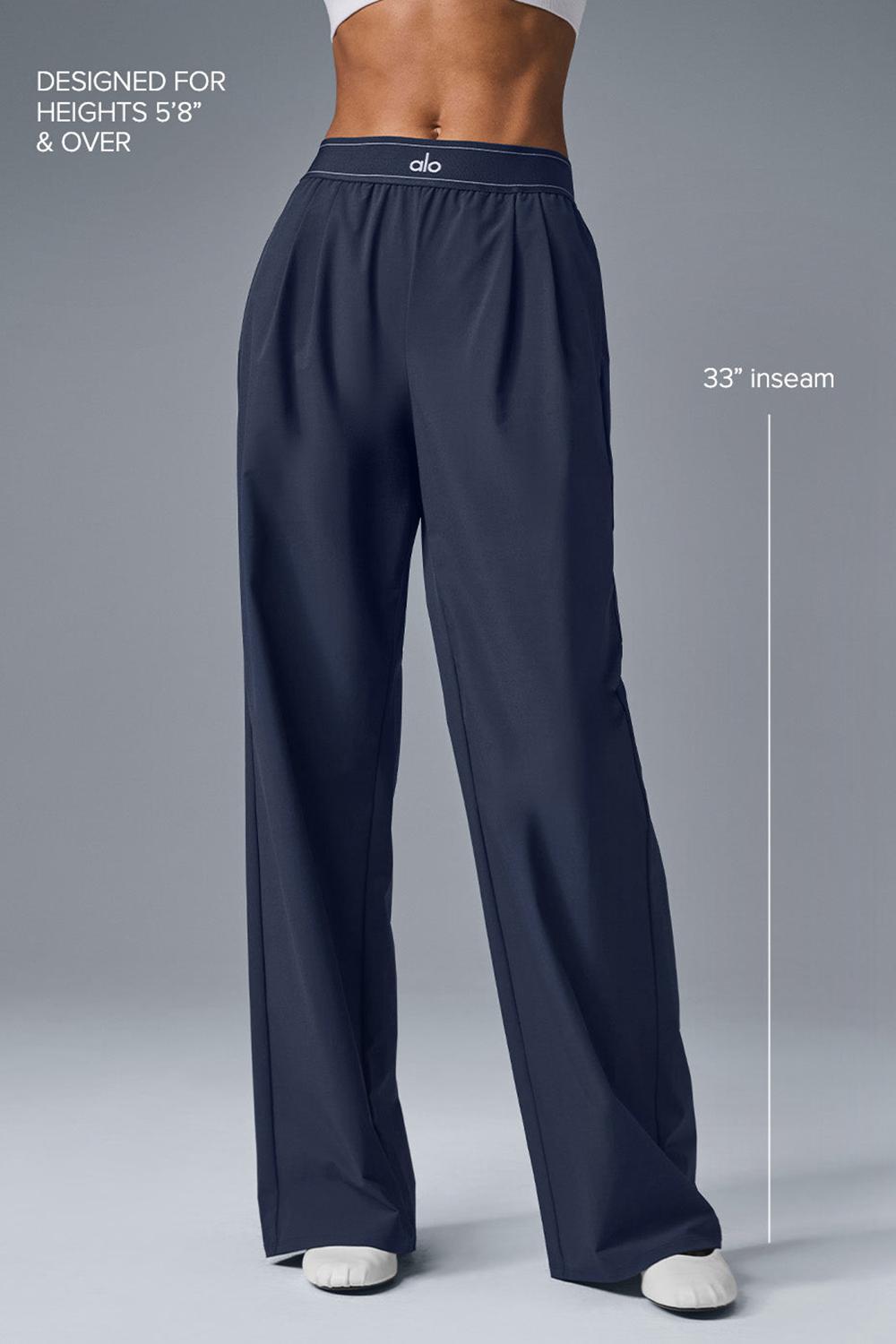 Navy Women Alo Yoga Suit Up (Long) Pant | Australia  97582-COFX