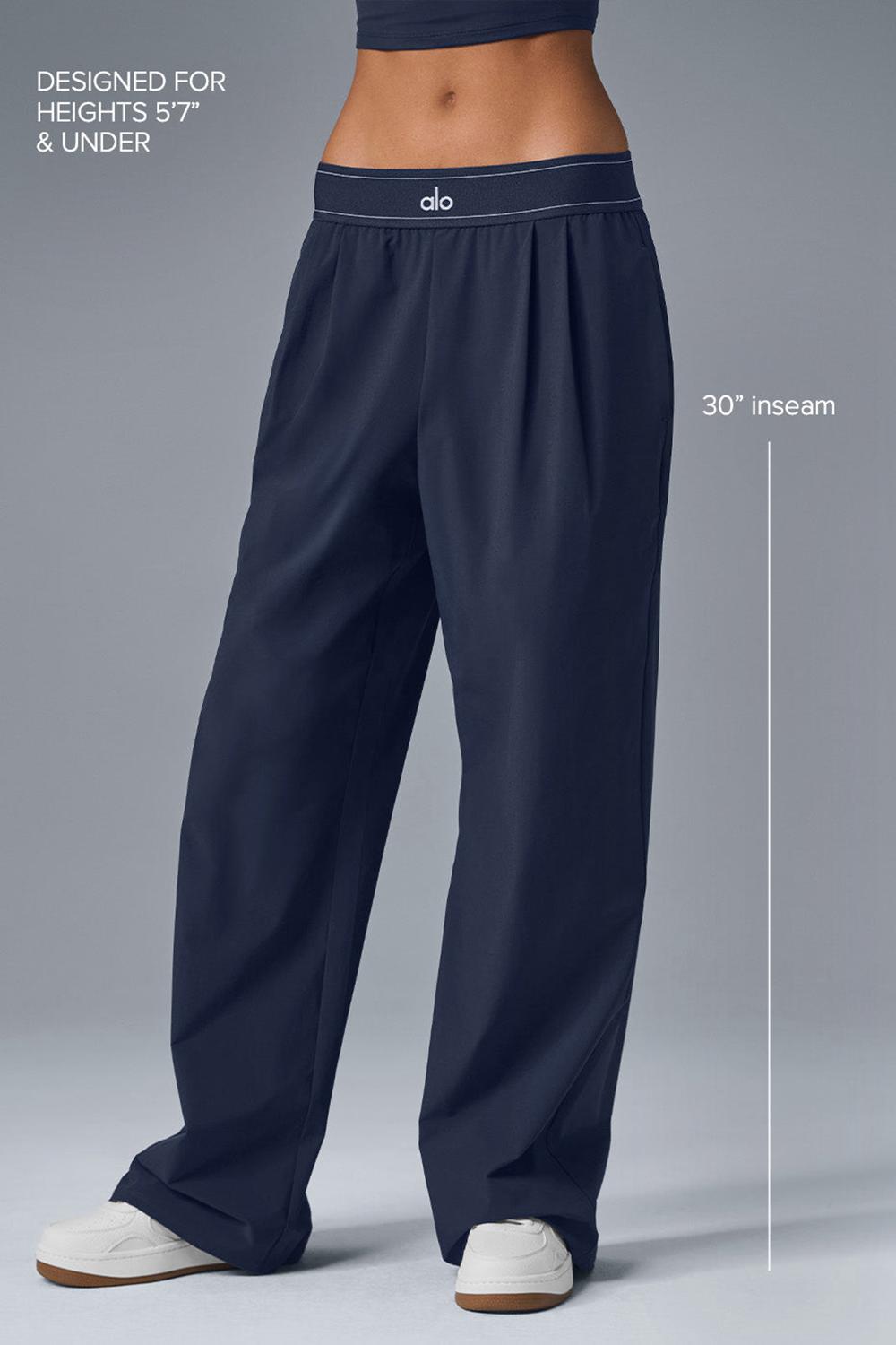 Navy Women Alo Yoga Suit Up (Regular) Pant | Australia  25873-CUNI