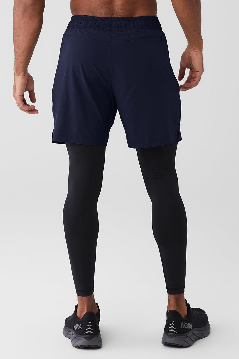 Navy / Black Men Alo Yoga Stability 2 In 1 Pant | Australia  98370-VSRN