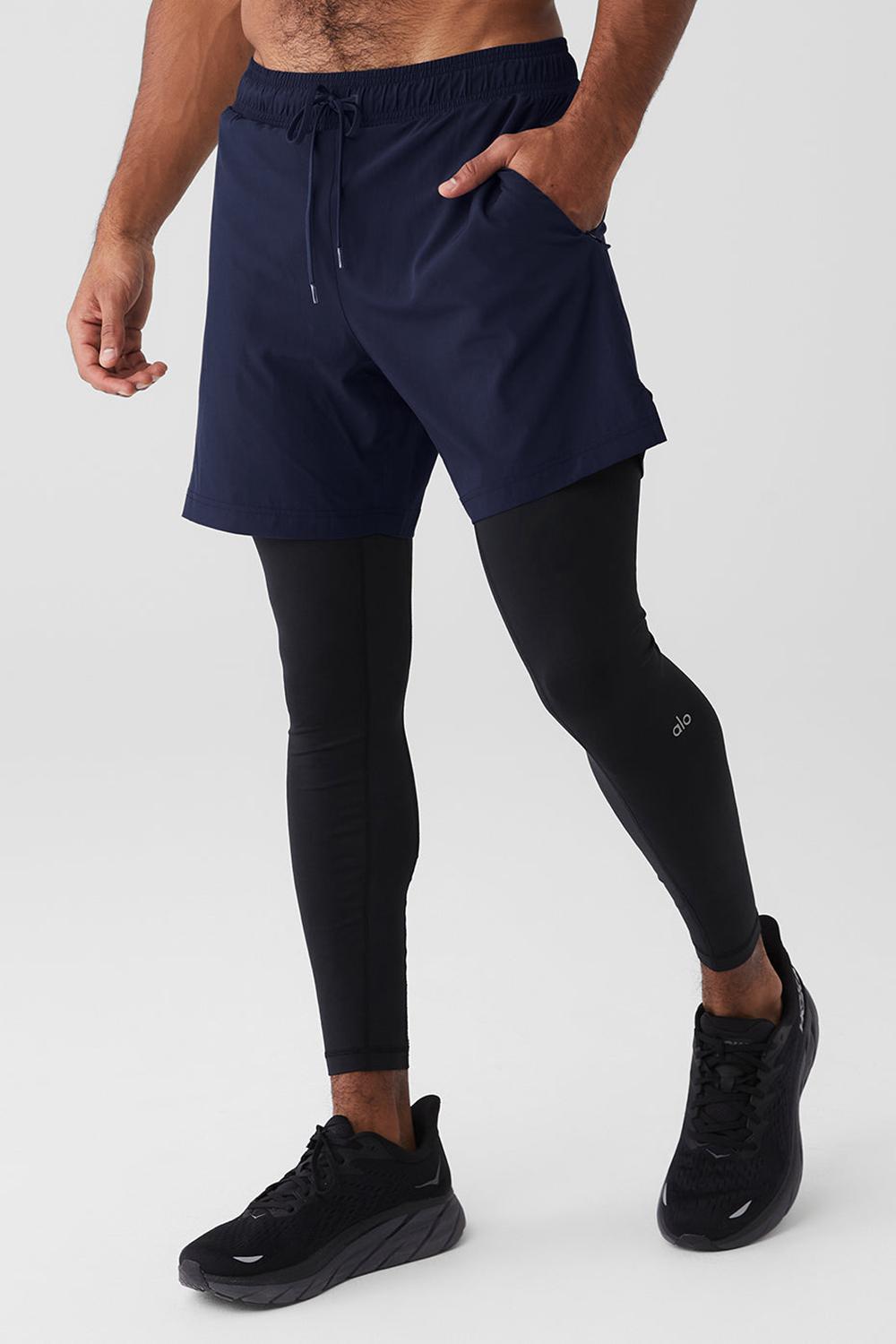 Navy / Black Men Alo Yoga Stability 2 In 1 Pant | Australia  98370-VSRN
