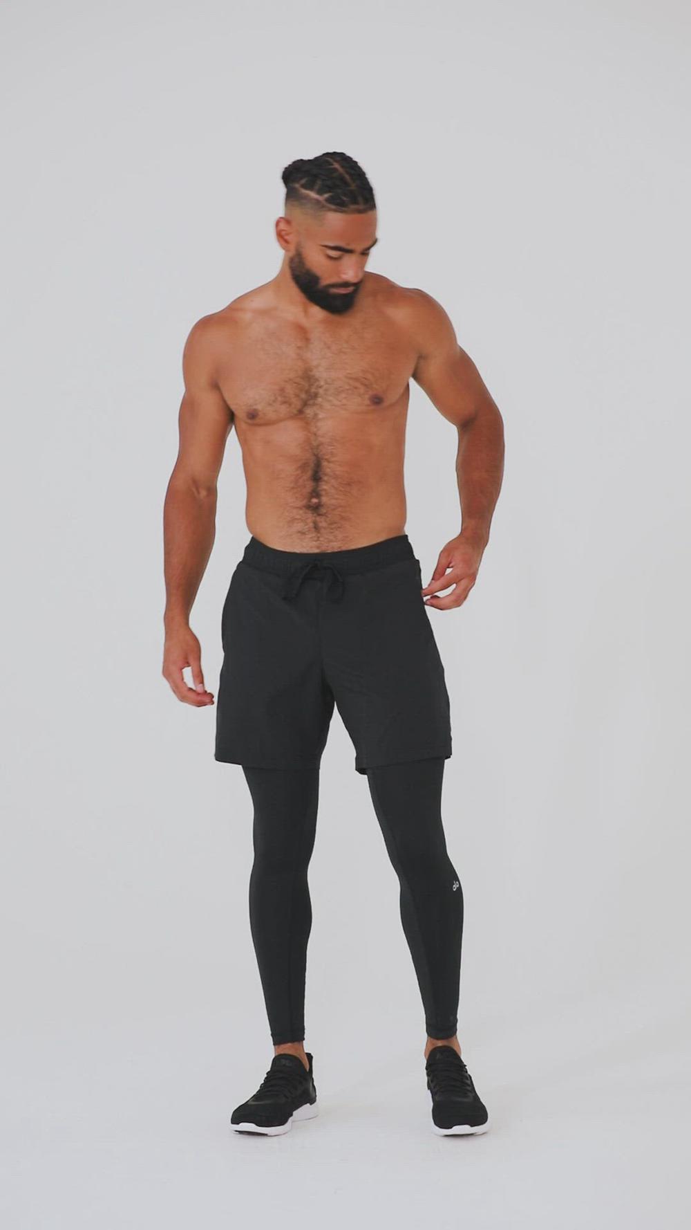 Navy / Black Men Alo Yoga Stability 2 In 1 Pant | Australia  98370-VSRN
