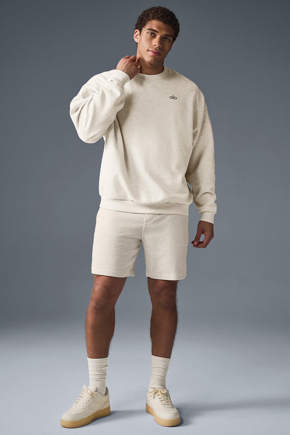 Oatmeal Heather Men Alo Yoga Chill Short | Australia  16457-LQKH
