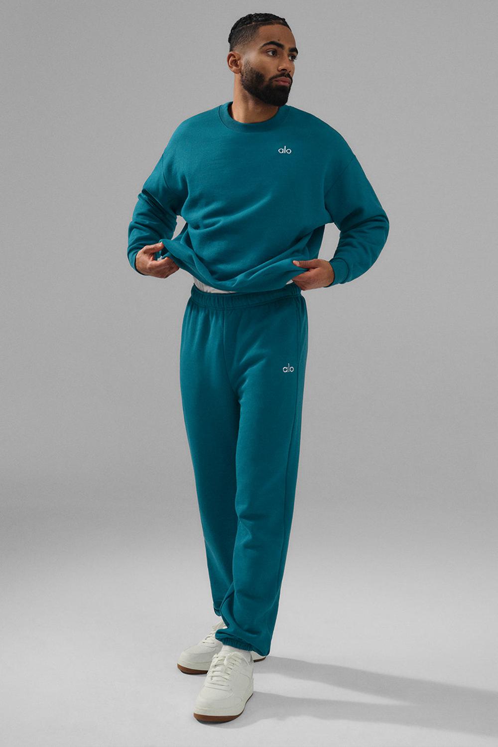 Oceanic Teal Men Alo Yoga Accolade Sweatpant | Australia  72348-QDVM