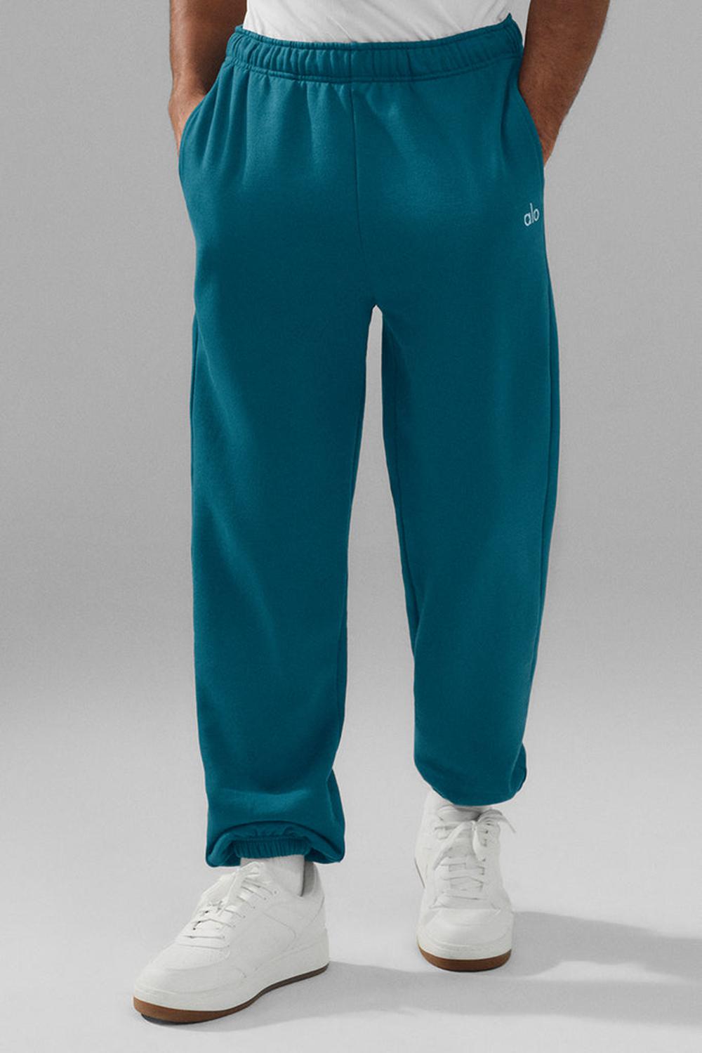 Oceanic Teal Men Alo Yoga Accolade Sweatpant | Australia  72348-QDVM