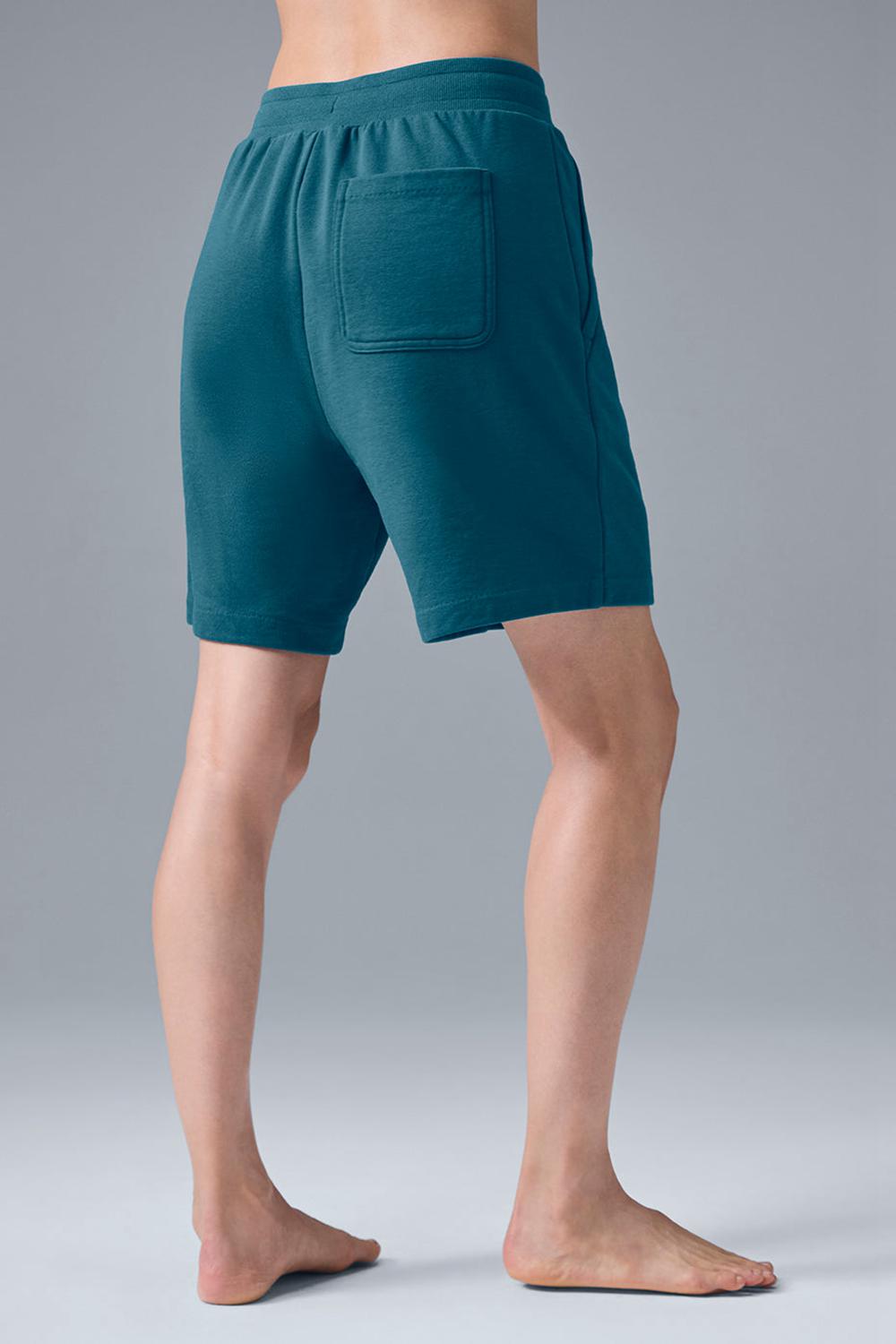 Oceanic Teal Women Alo Yoga Chill Short | Australia  97438-XLPT