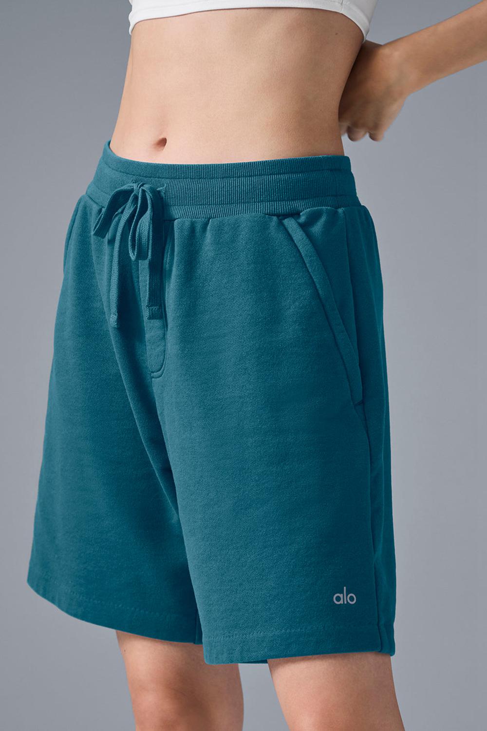 Oceanic Teal Women Alo Yoga Chill Short | Australia  97438-XLPT