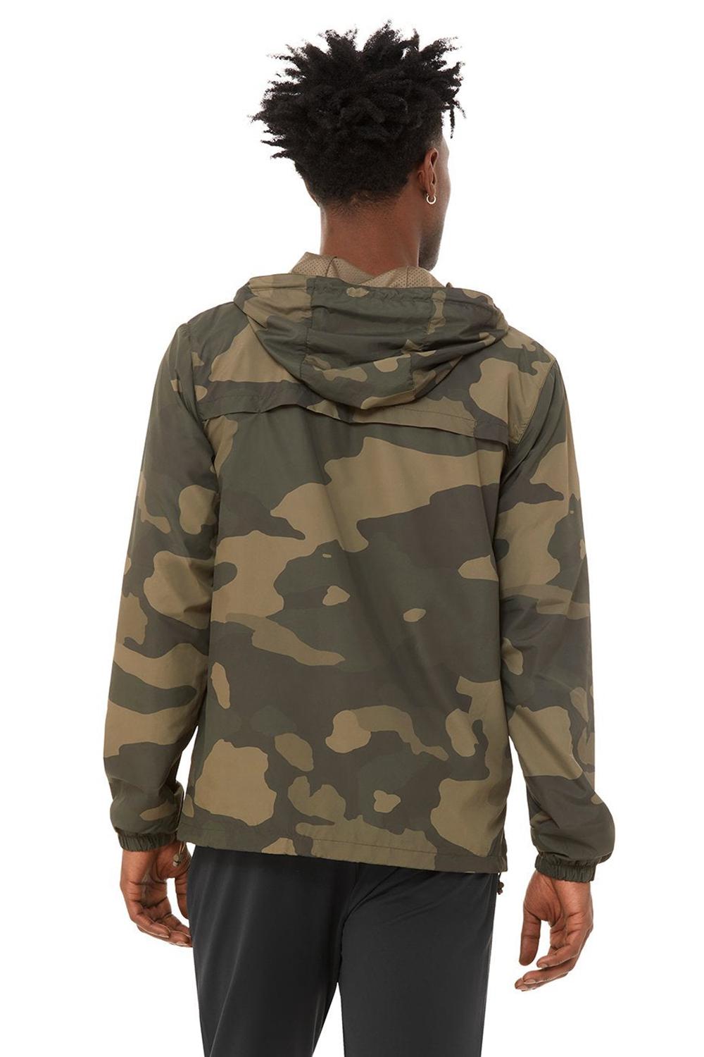 Olive Branch Camouflage Men Alo Yoga Stride Jacket | Australia  26034-VBPN