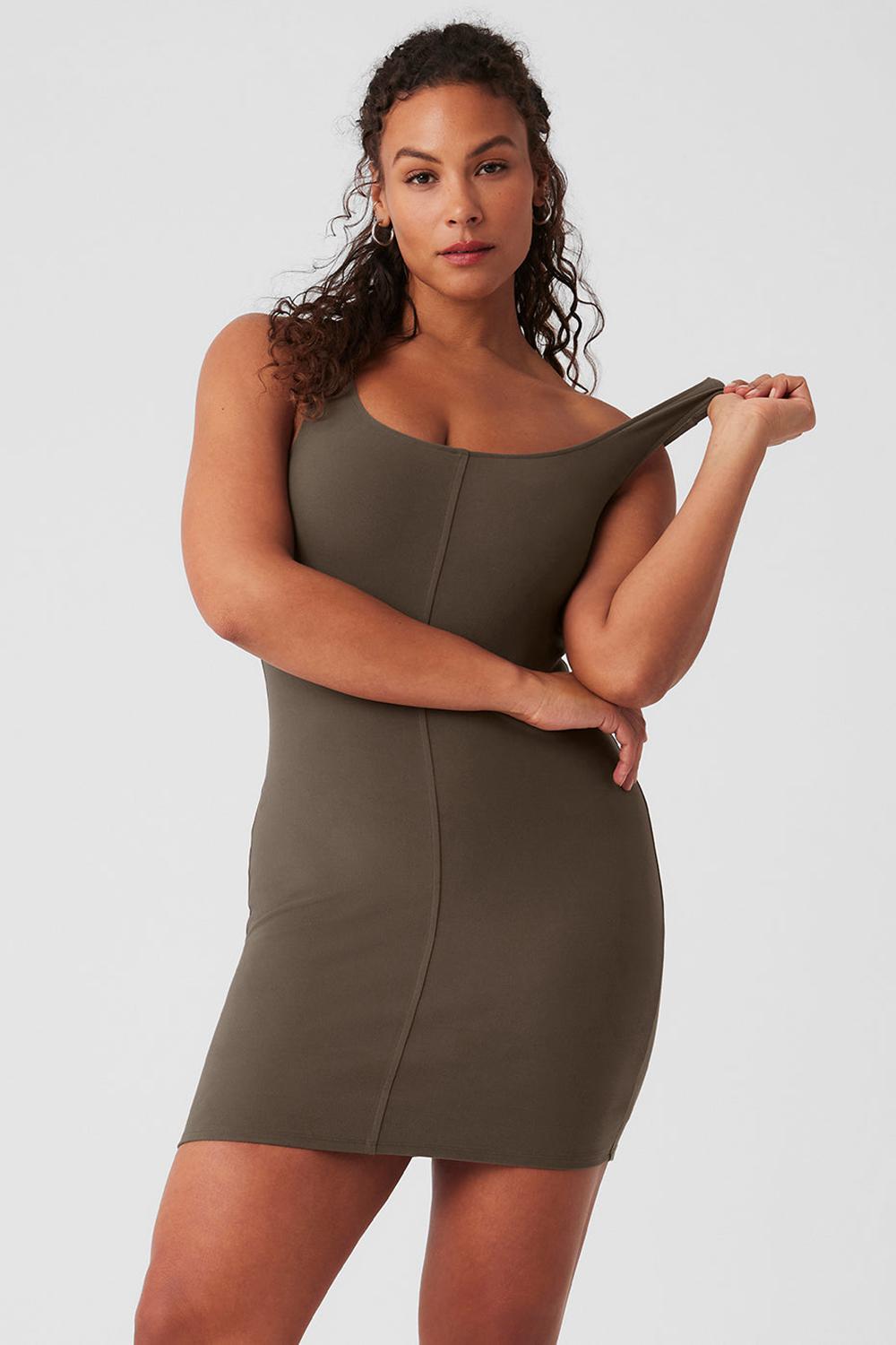 Olive Tree Women Alo Yoga Alosoft Head Start Dress | Australia  51692-AHWN