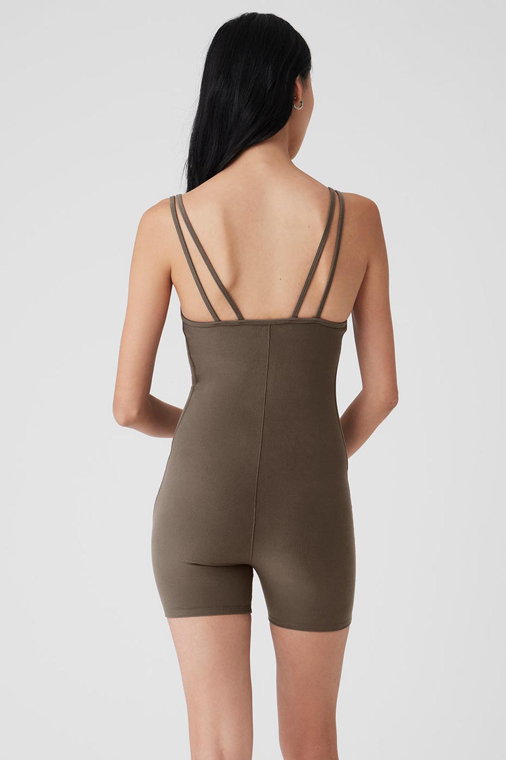 Olive Tree Women Alo Yoga Alosoft Suns Out Onesie | Australia  47205-MLHN