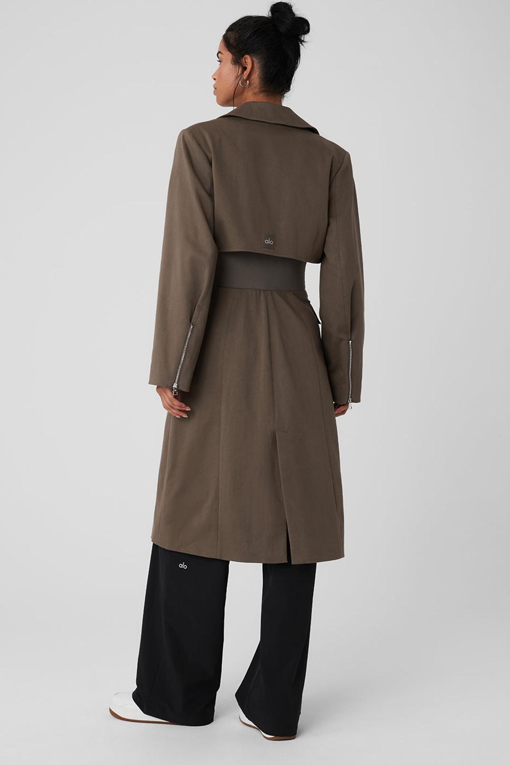 Olive Tree Women Alo Yoga Formation Trench Coat | Australia  60782-WZVF