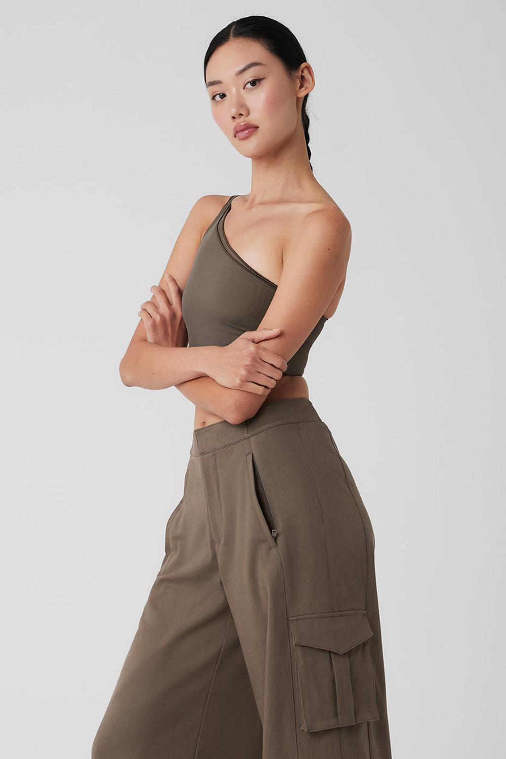 Olive Tree Women Alo Yoga Mesh Sheer Illusion Tank | Australia  06571-BDJI