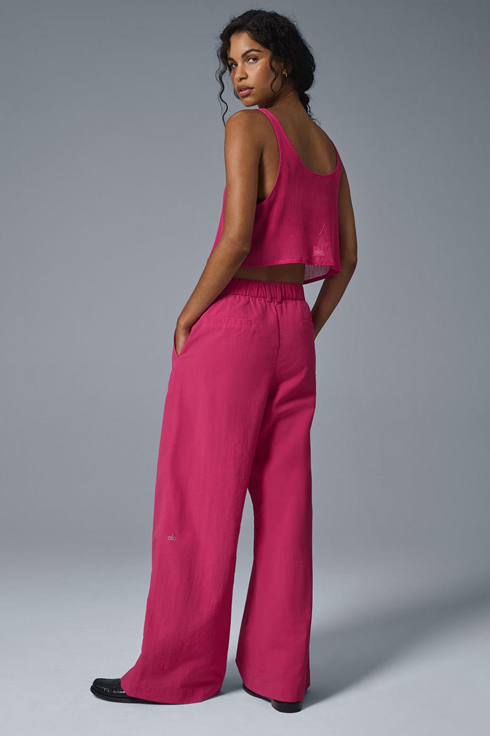 Pink Summer Crush Women Alo Yoga High-Waist Street Smart Pant | Australia  86243-SKEJ
