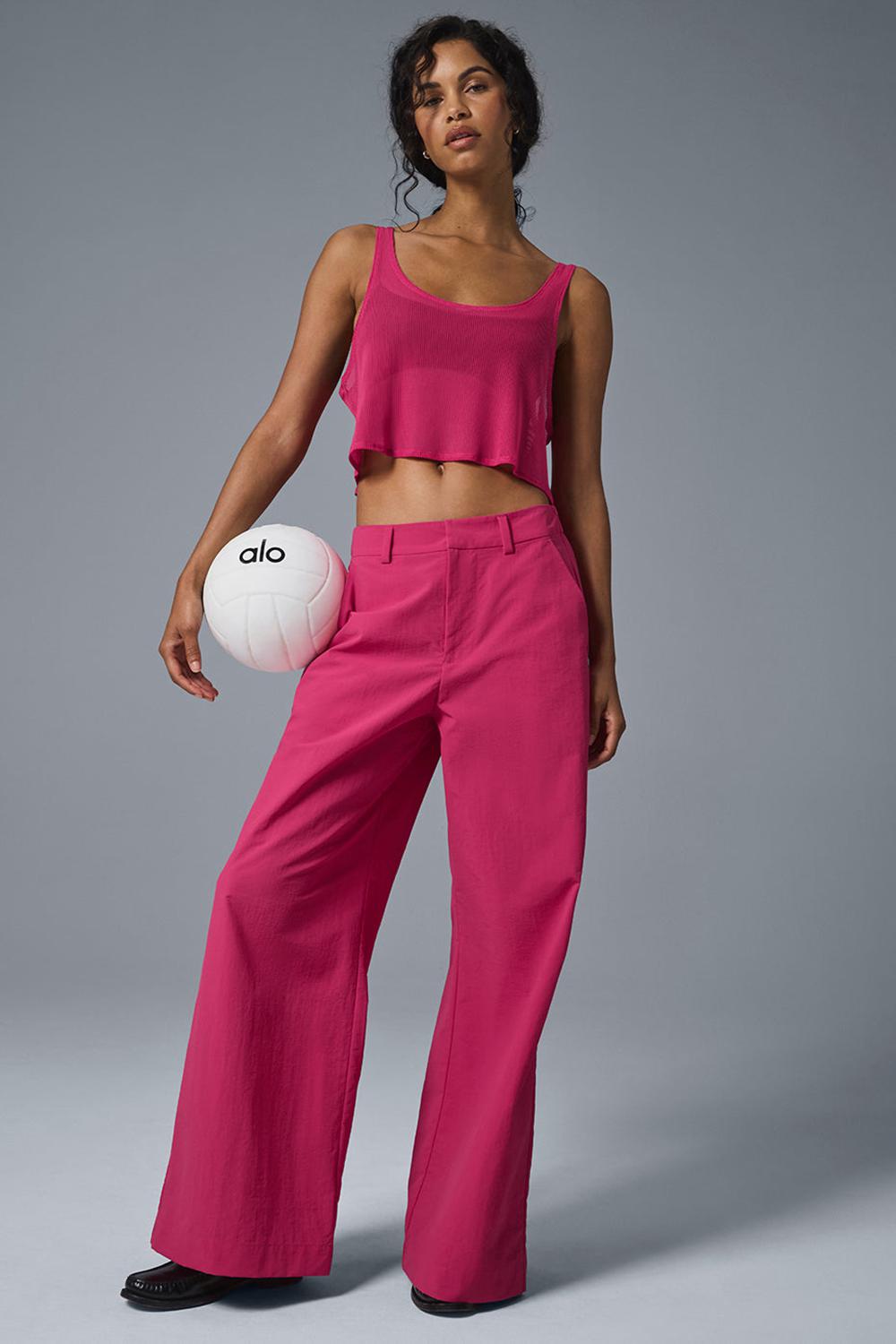 Pink Summer Crush Women Alo Yoga High-Waist Street Smart Pant | Australia  86243-SKEJ