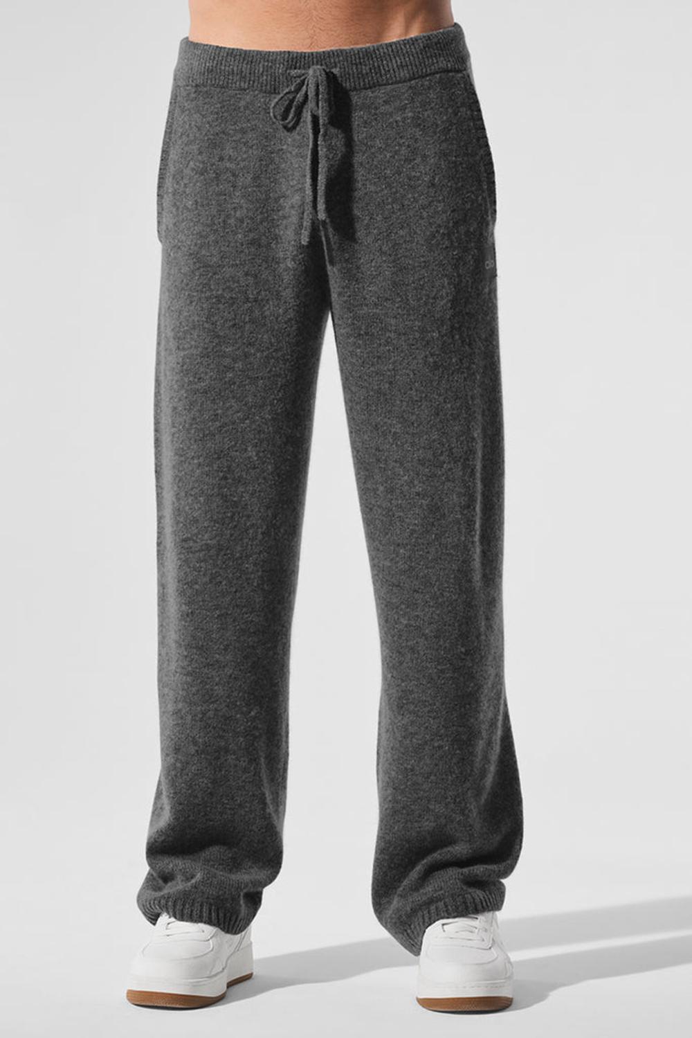 Platinum Grey Men Alo Yoga New Class Cashmere Sweatpant | Australia  07219-WAMS