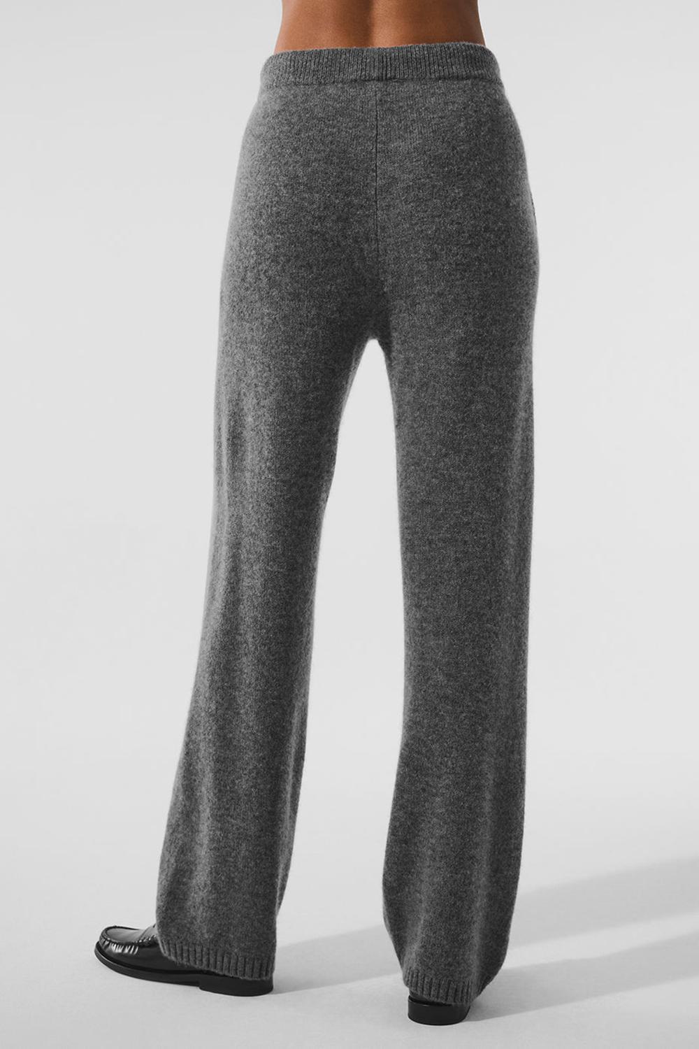 Platinum Grey Women Alo Yoga New Class Cashmere Sweatpant | Australia  17605-GCQW