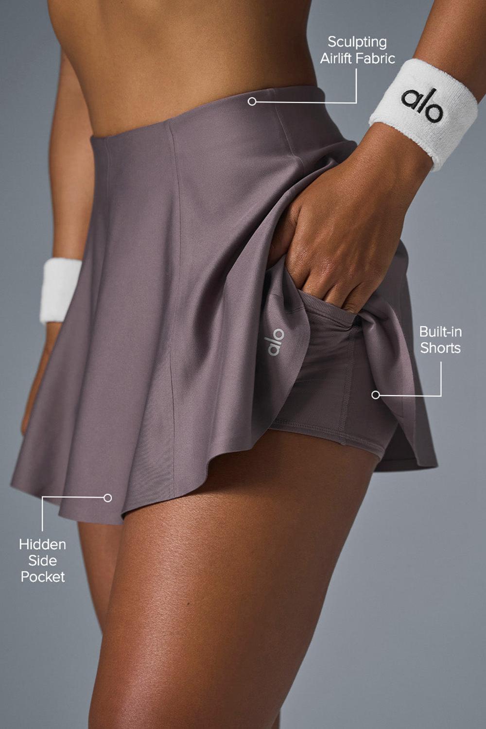 Raisinette Women Alo Yoga Airlift Down The Line Tennis Skirt | Australia  82637-PKMO