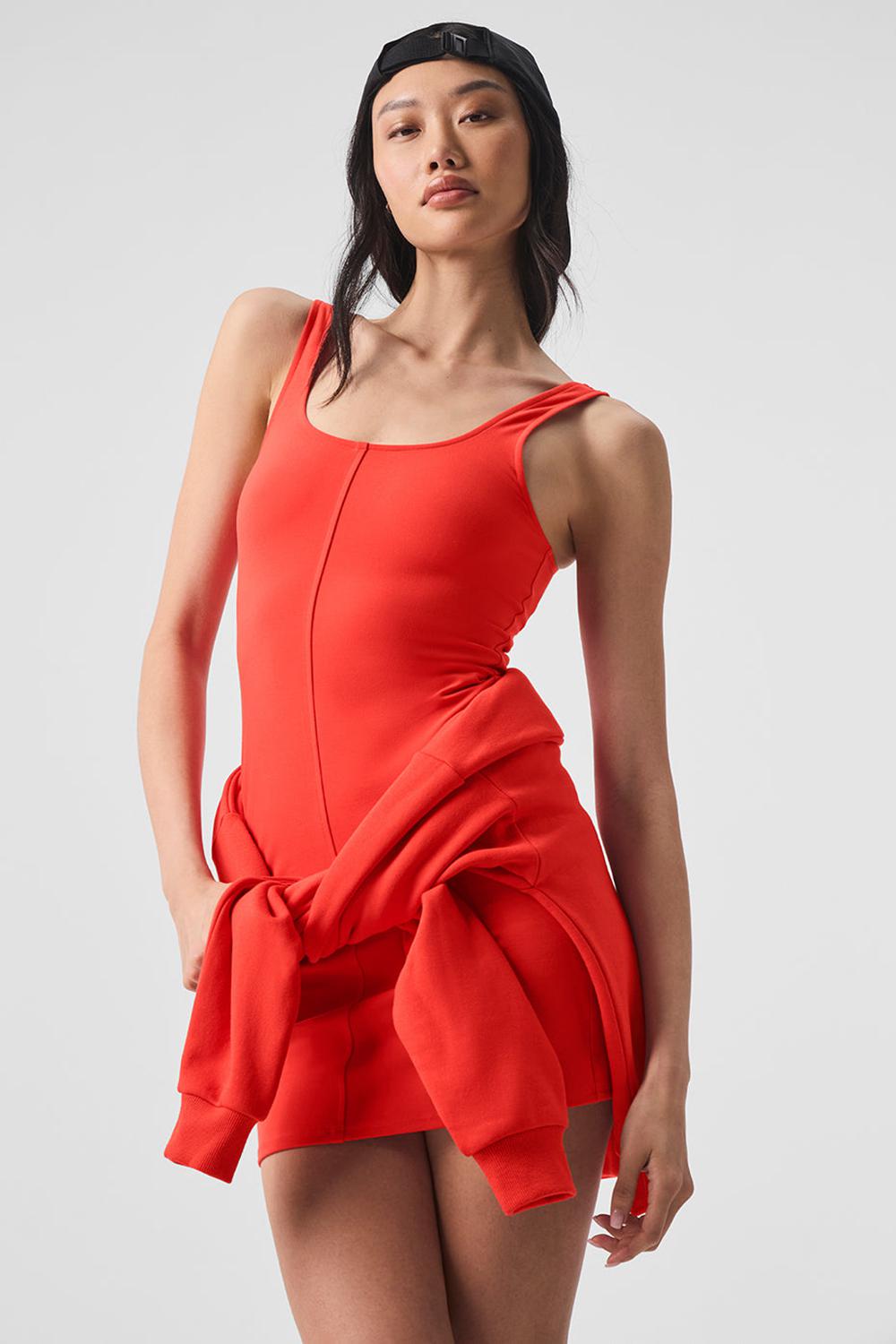 Red Hot Summer Women Alo Yoga Alosoft Head Start Dress | Australia  13604-TXVB