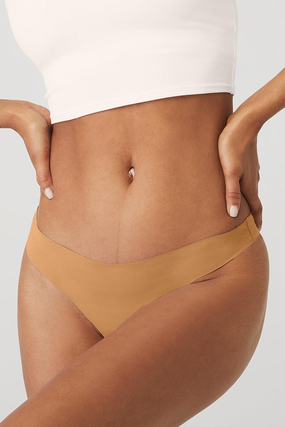 Sand Women Alo Yoga Airbrush Invisible Thong | Australia  45189-CGSM