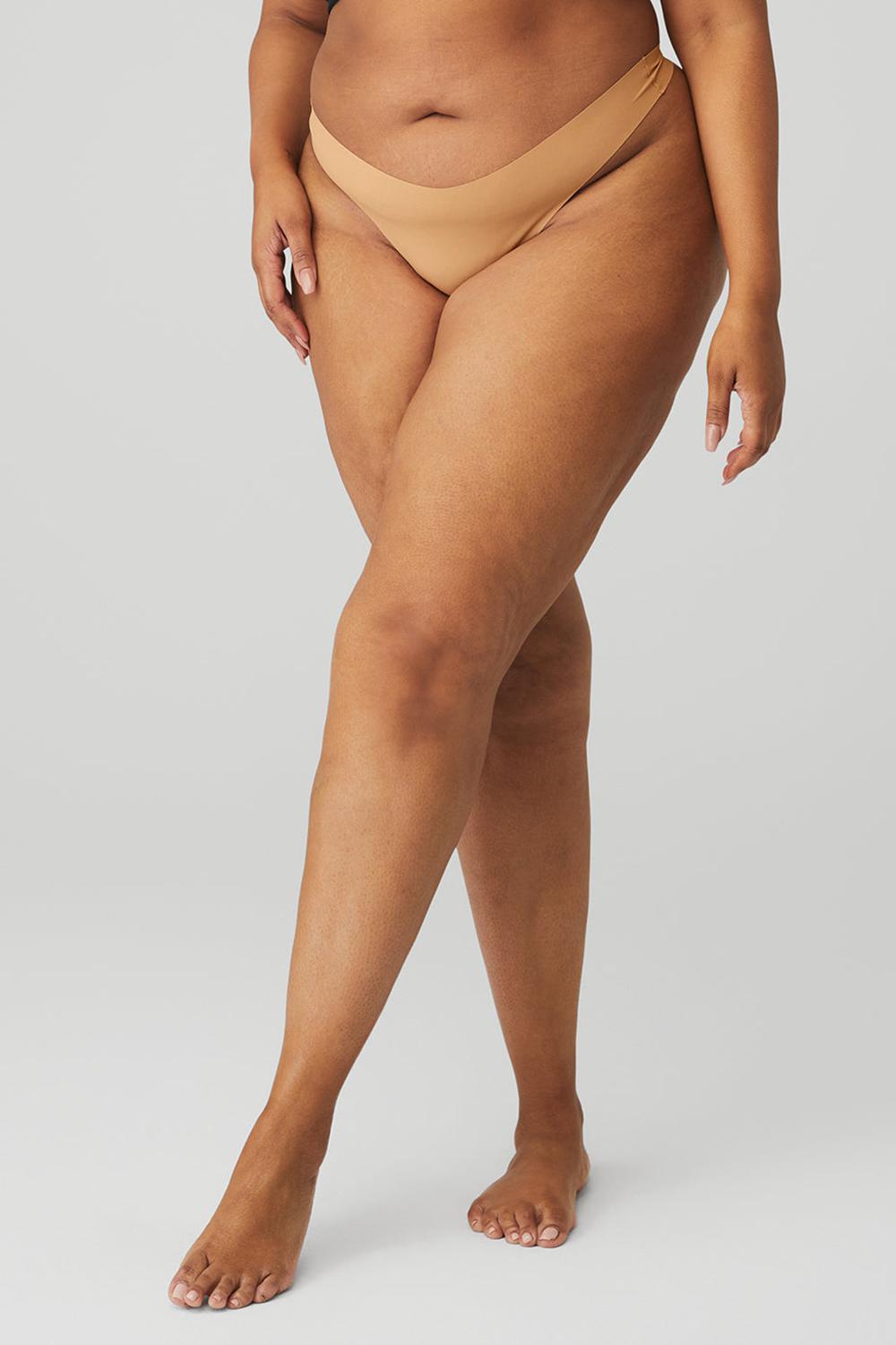 Sand Women Alo Yoga Airbrush Invisible Thong | Australia  45189-CGSM