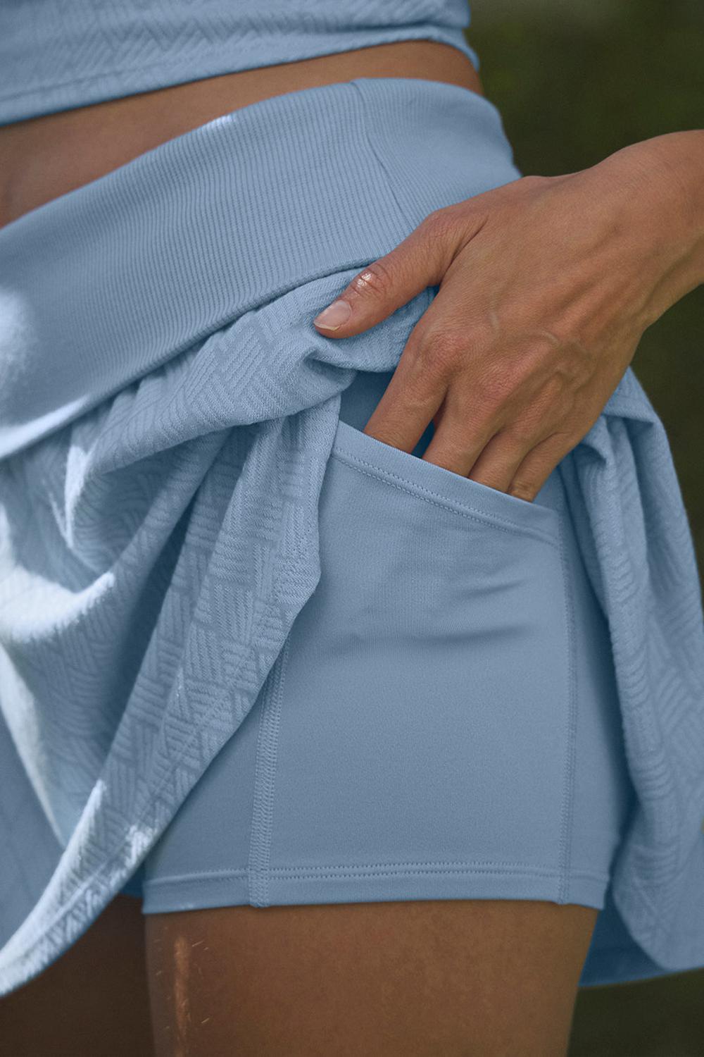 Seashell Blue Women Alo Yoga Doubles Only Skirt | Australia  12085-XNIJ