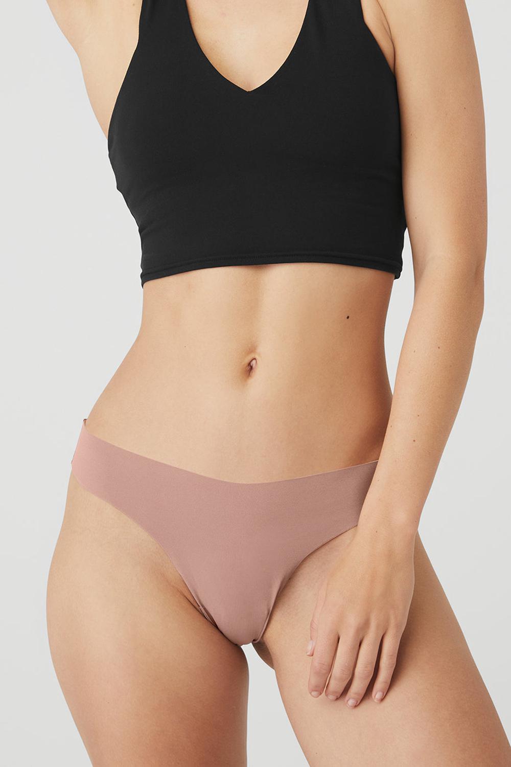 Smoky Quartz Women Alo Yoga Airbrush Invisible Thong | Australia  48591-LOTD
