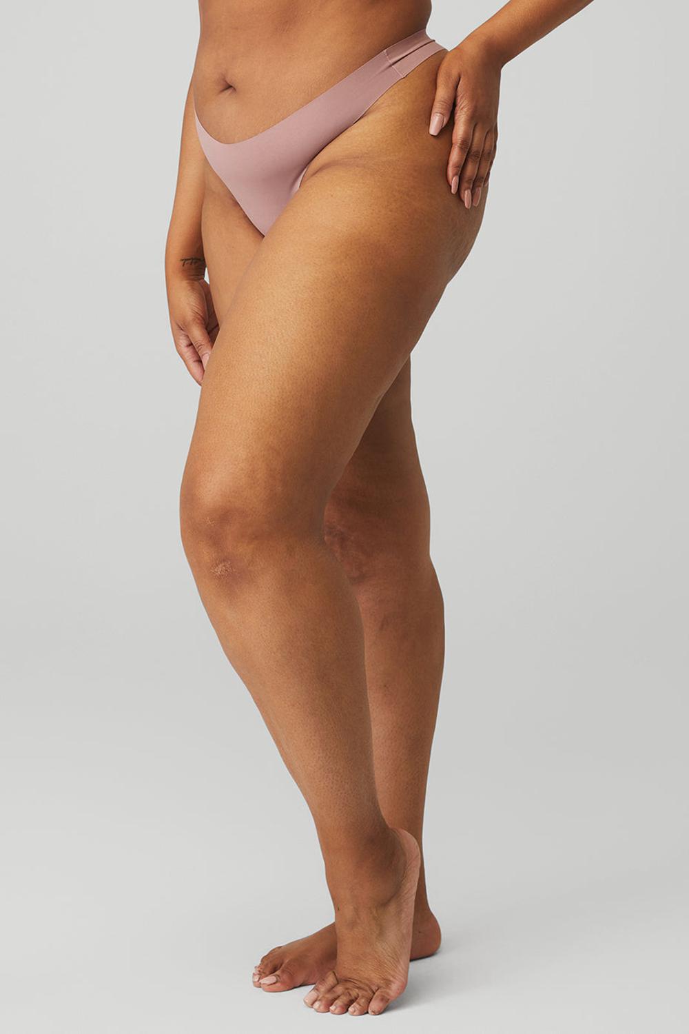 Smoky Quartz Women Alo Yoga Airbrush Invisible Thong | Australia  48591-LOTD