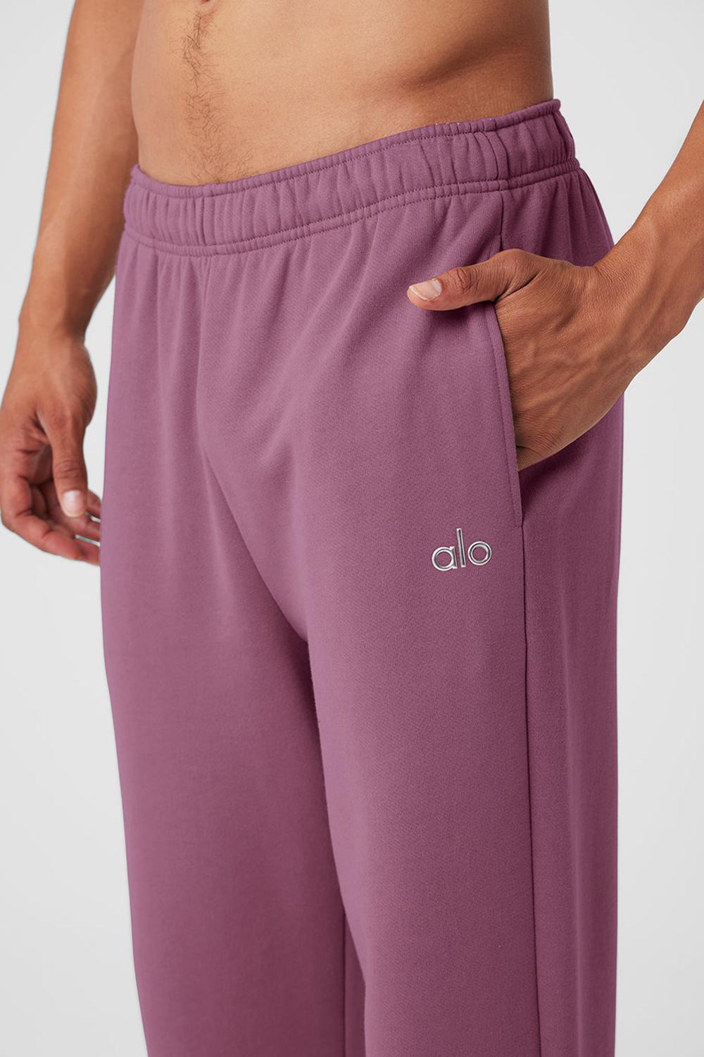 Soft Mulberry Men Alo Yoga Accolade Straight Leg Sweatpant | Australia  80375-NAMR